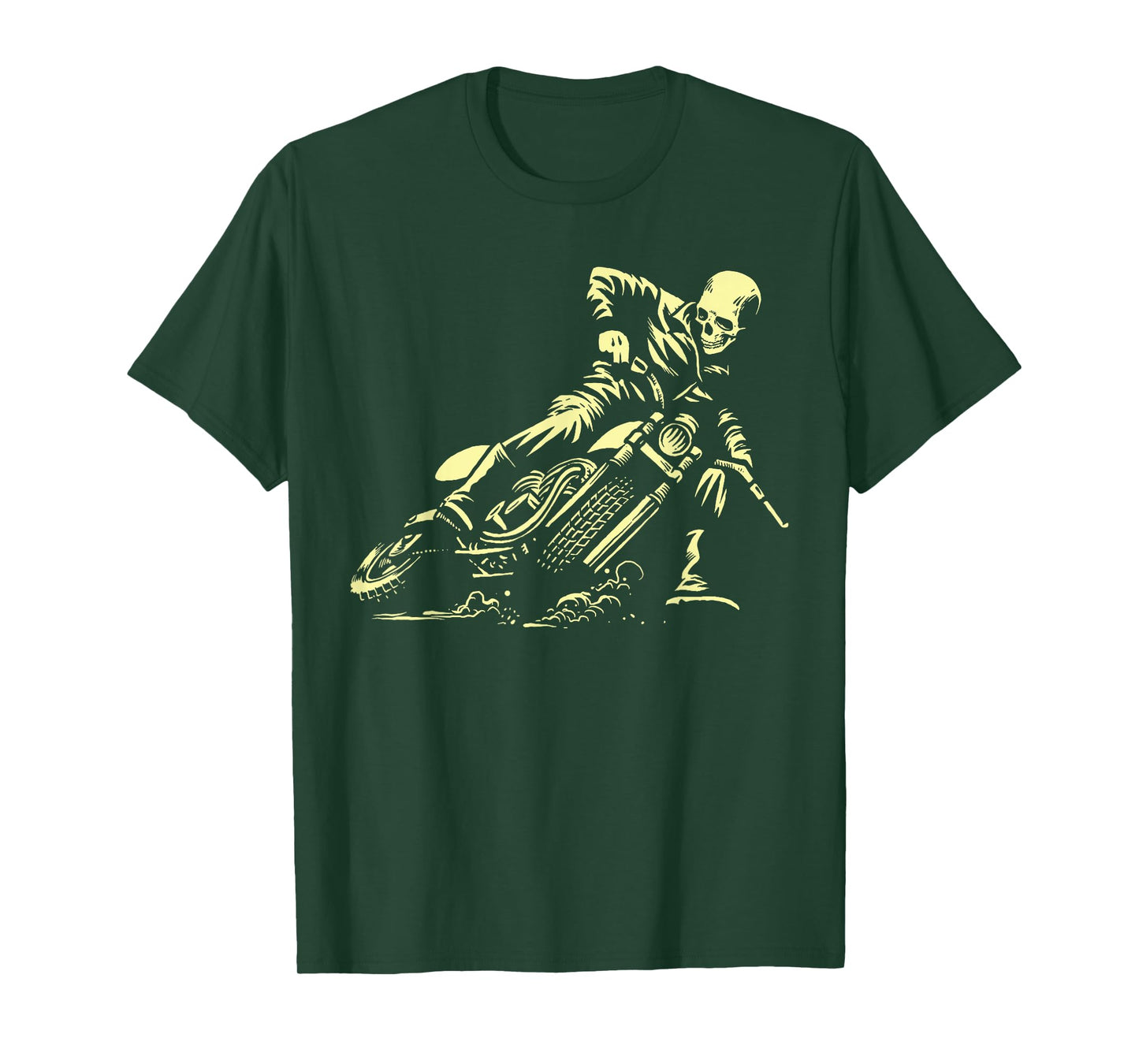Cafe Racer Tshirt - Ghost Drift Rider - Vintage Motorcycle T-Shirt