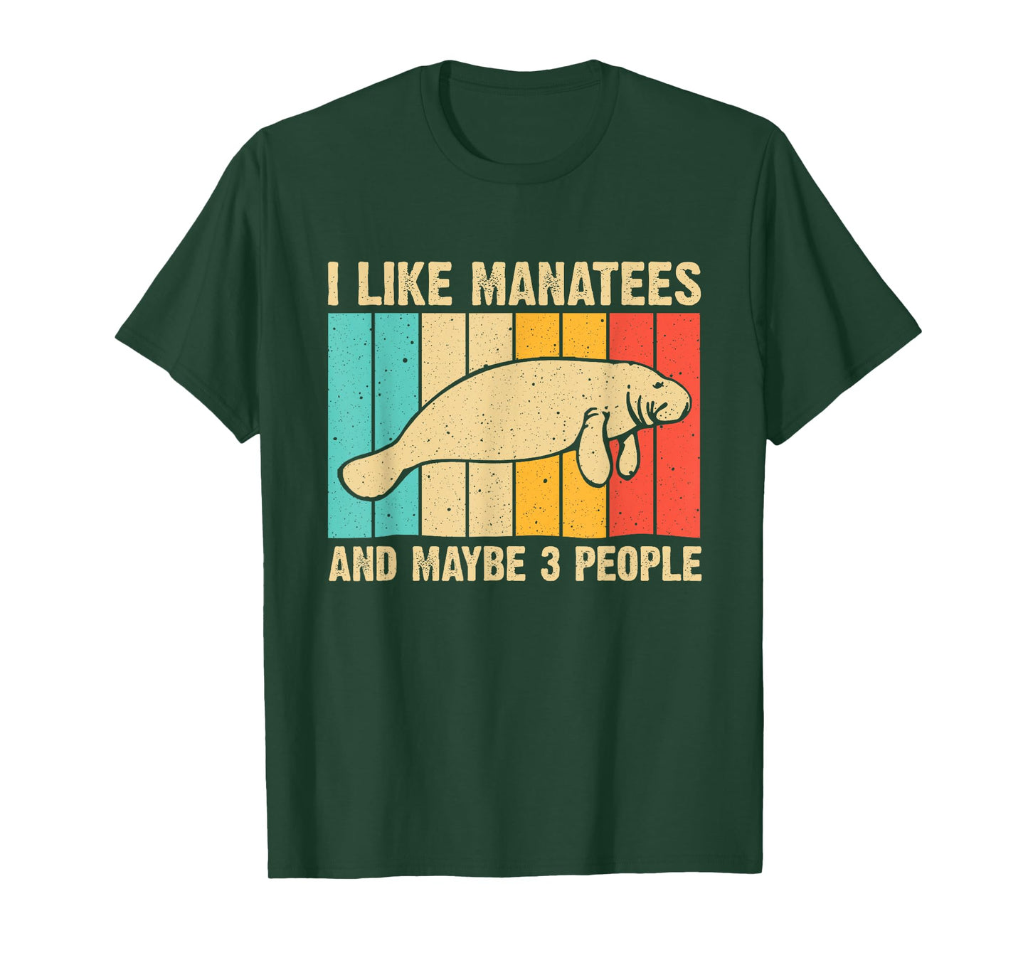 Funny Manatee Art For Men Women Sea Cow Monster Fish Lover T-Shirt