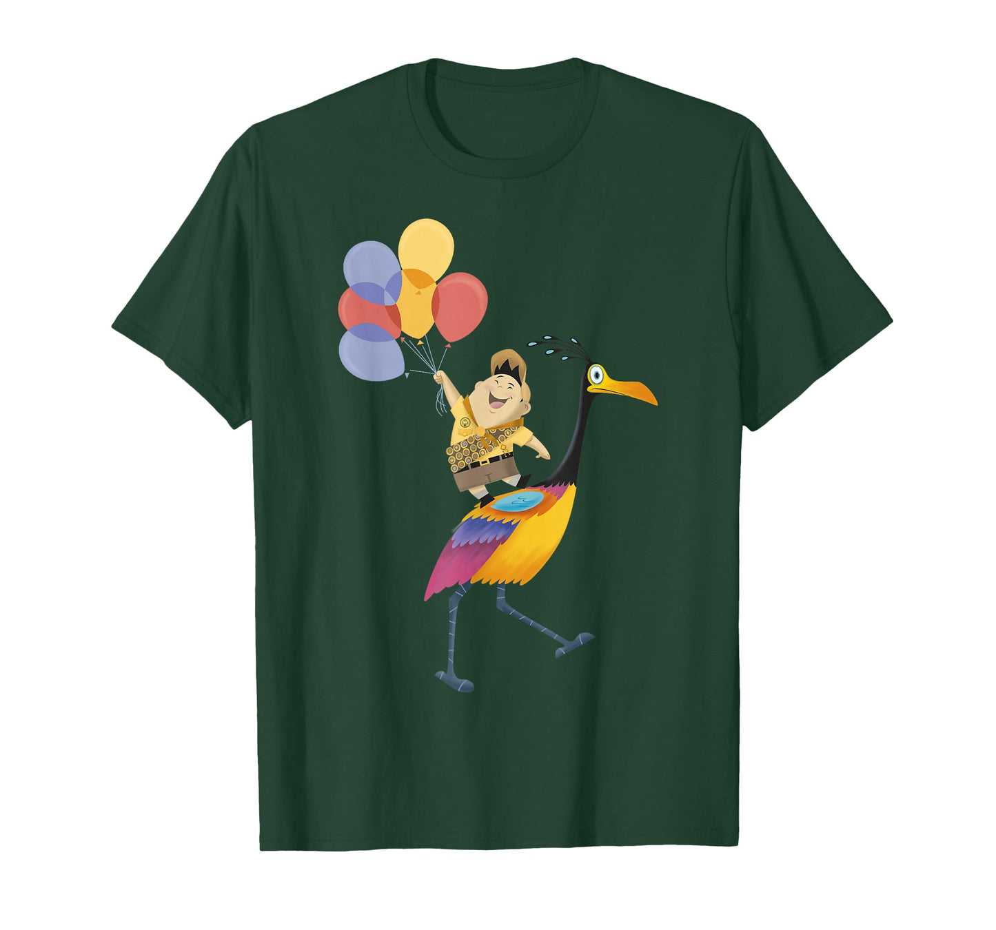Disney Pixar Up Russell Balloons On Kevin Graphic T-Shirt T-Shirt