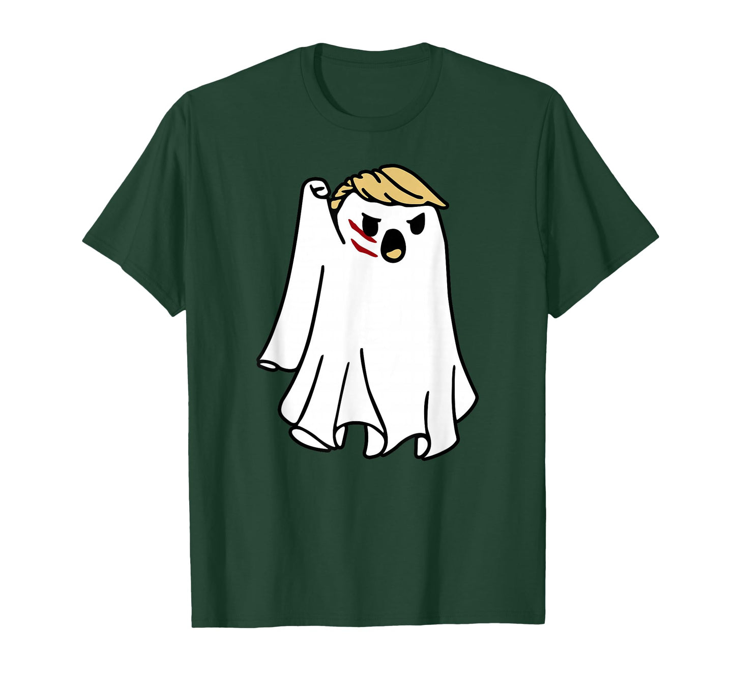 Halloween Ghost Trump Fist Pumped Fight Take America Back T-Shirt