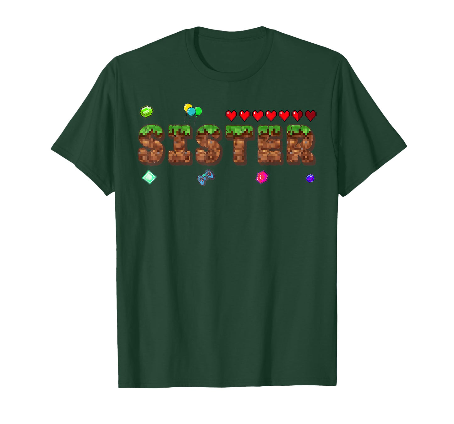 Sister Of The Birthday Boy Pixel Game Party Matching Family T-Shirt