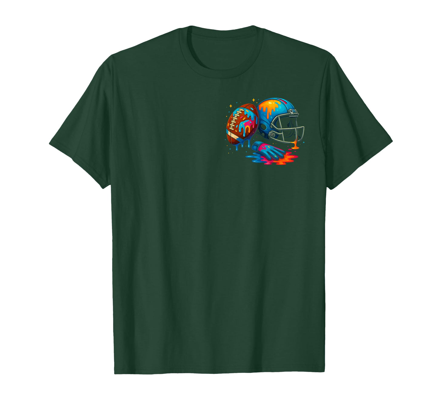 Football Drip Youth Boys Football Ice Cream Respect Drip T-Shirt