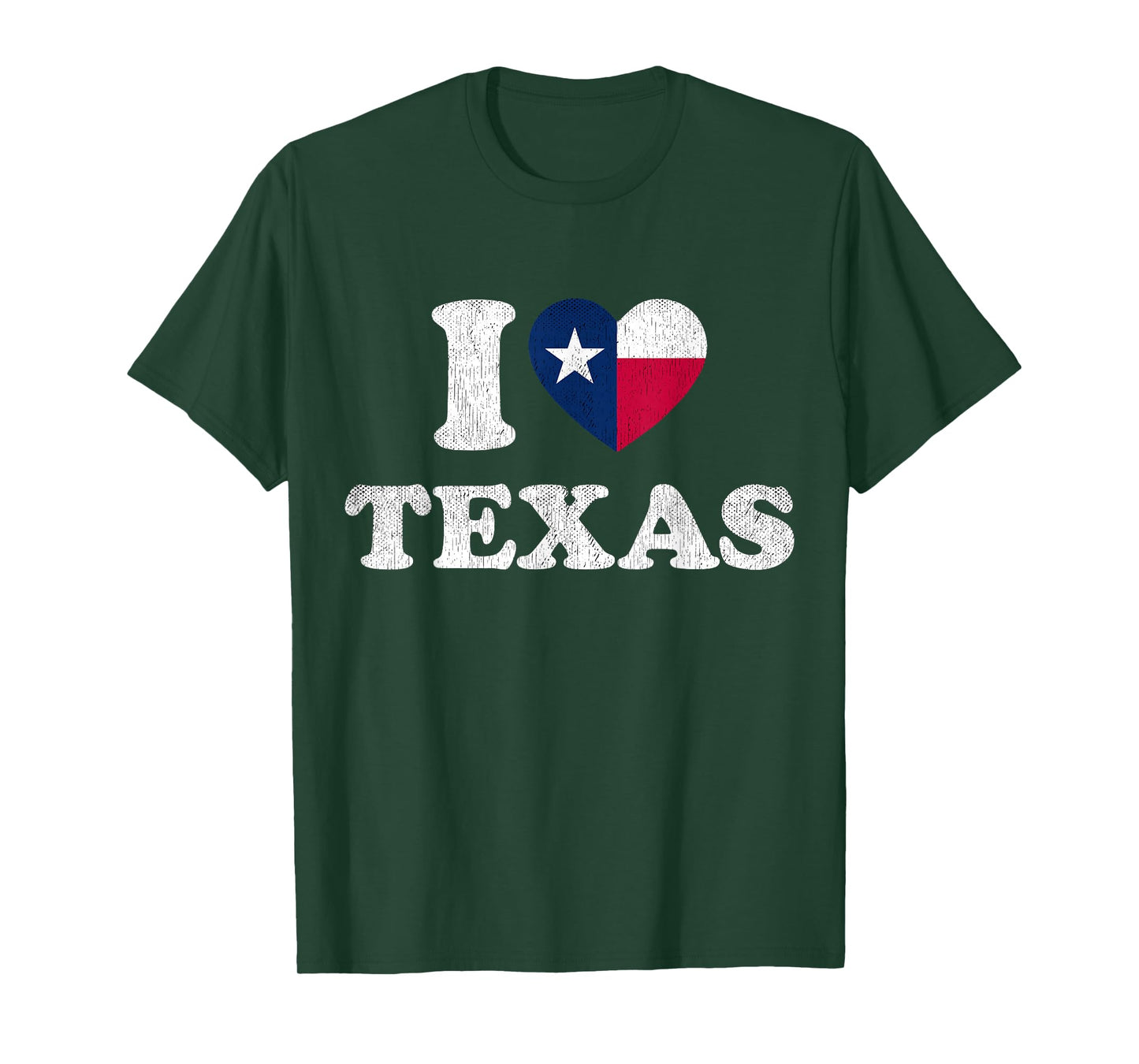 I Love Texas T-Shirt TX State Flag Tee Souvenir T-Shirt