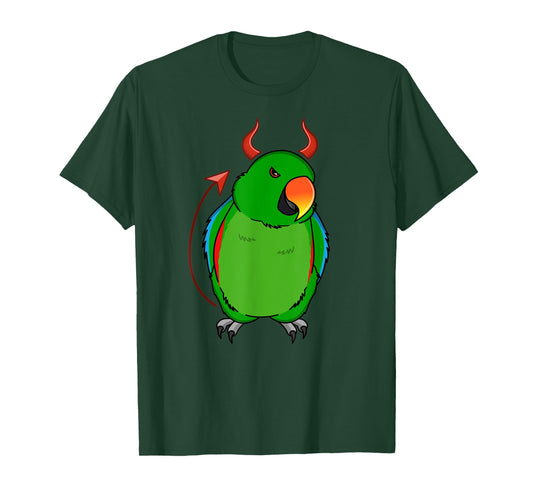 Scary Devil Costume Parrot I Male Eclectus T-Shirt