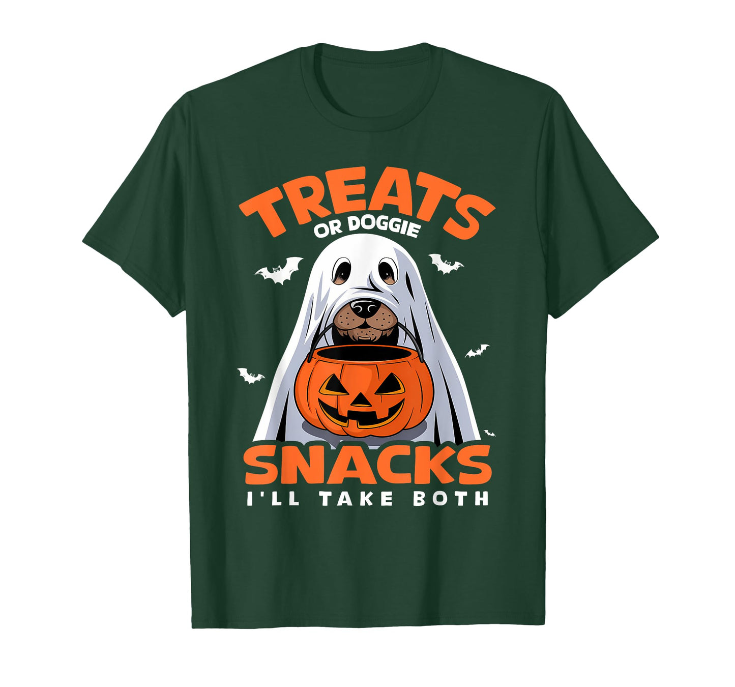 Treats or Doggie Snacks I'll Take Both Dog Costume Halloween T-Shirt