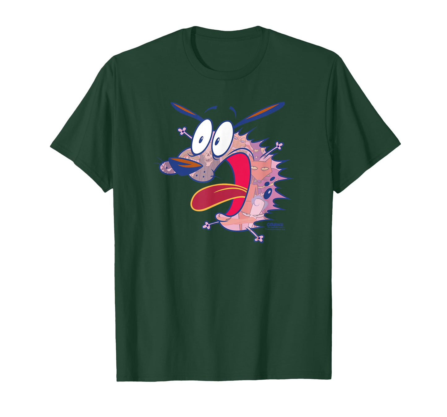 Courage The Cowardly Dog Evil Inside T-Shirt Small