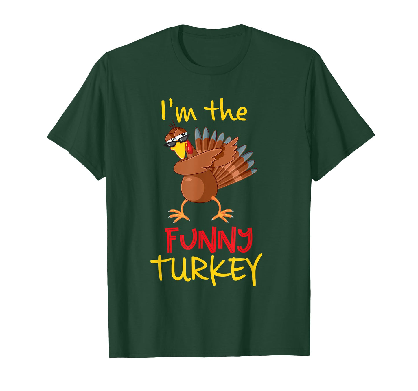 Funny Turkey Matching Family Group Thanksgiving Party T-Shirt