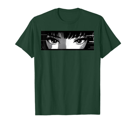 Anime Girl Eyes Japanese Aesthetic Culture Art Manga Otaku T-Shirt