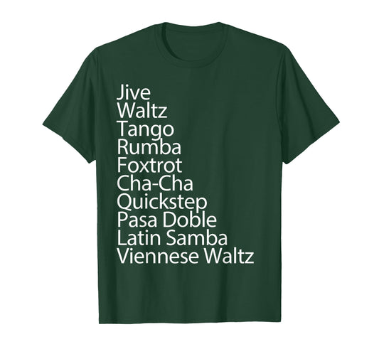 Ballroom Dancer 10 Traditional Dances Gift T-Shirt
