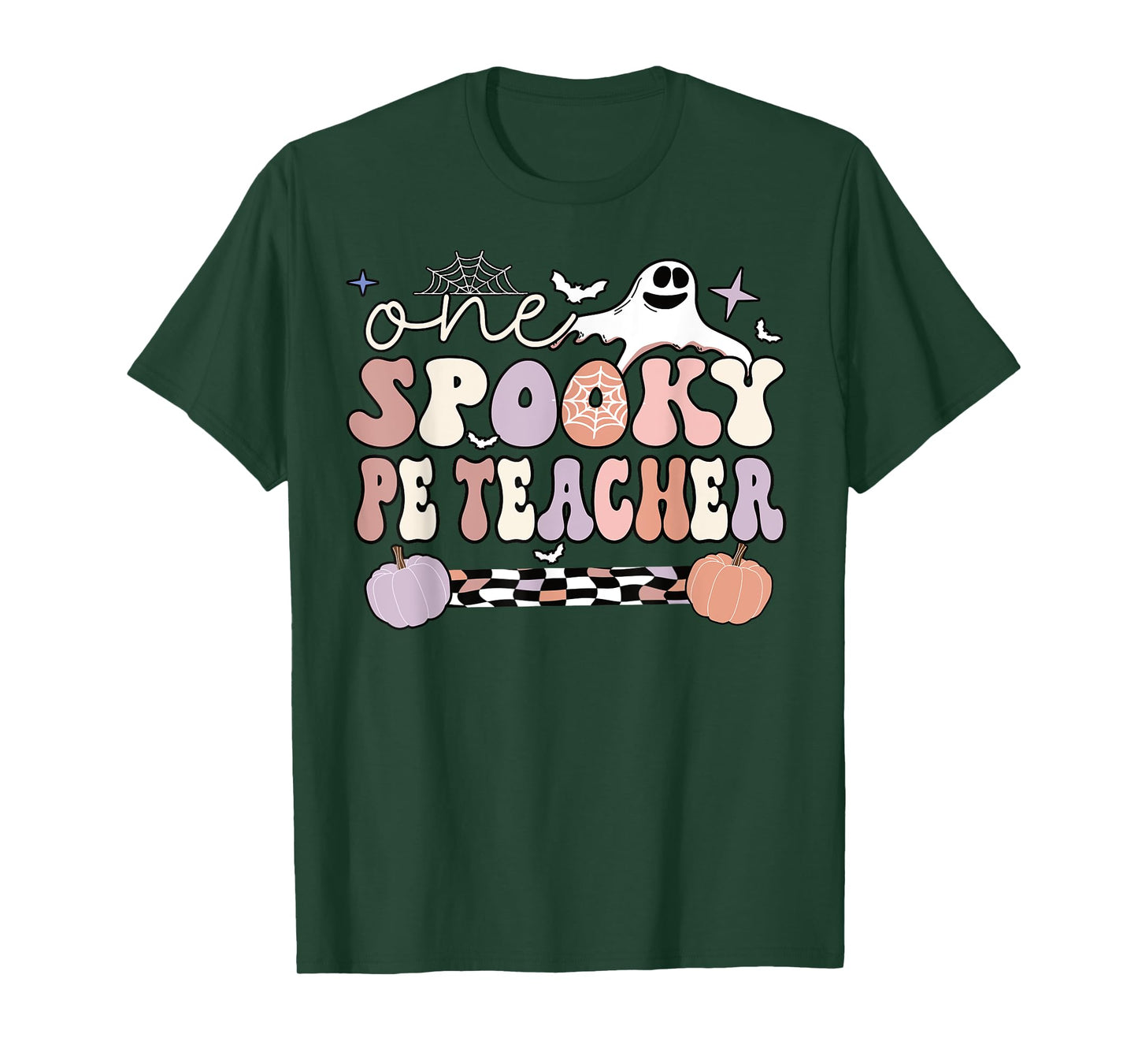 Spooky PE Teacher Halloween Physical Education Teacher Men Women T-Shirt