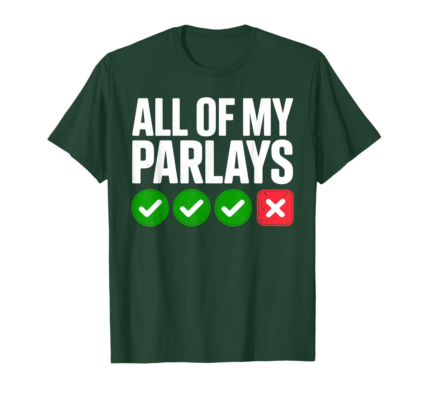 Best Sports Betting Art for Men Women Parlay Sports Gambler T-Shirt