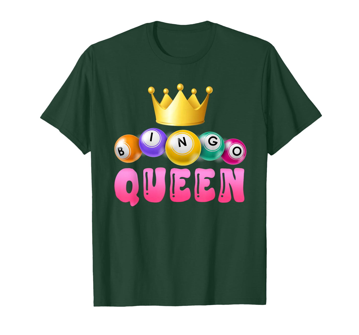 BINGO QUEEN Bingo Player Bingo Lover Bingo T-Shirt
