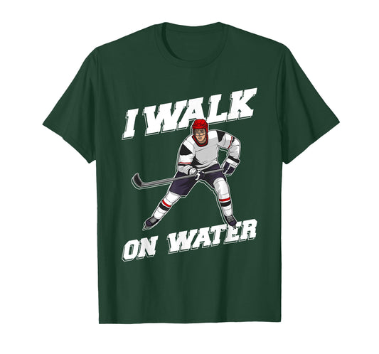 Cool Ice Hockey Player Art For Men Women Ice Hockey Lover T-Shirt