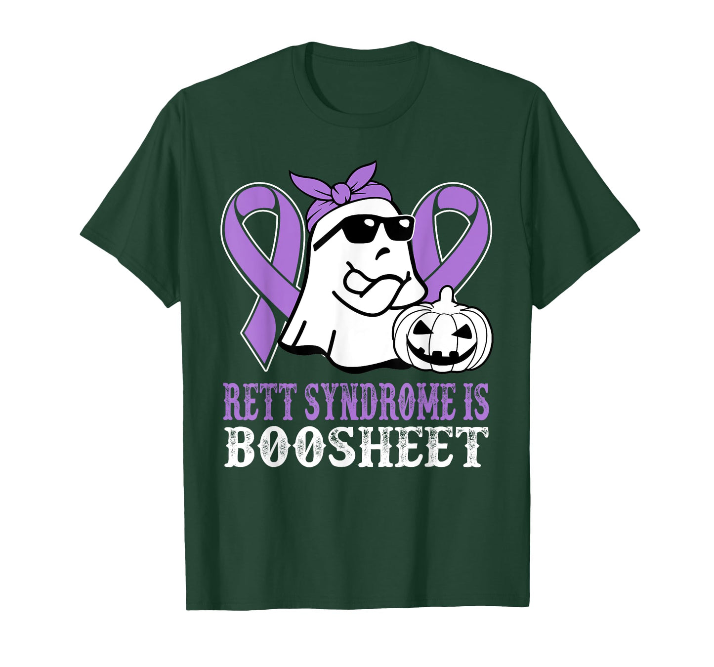 Rett Syndrome Is Boo Sheet Rett Syndrome Warrior Halloween T-Shirt