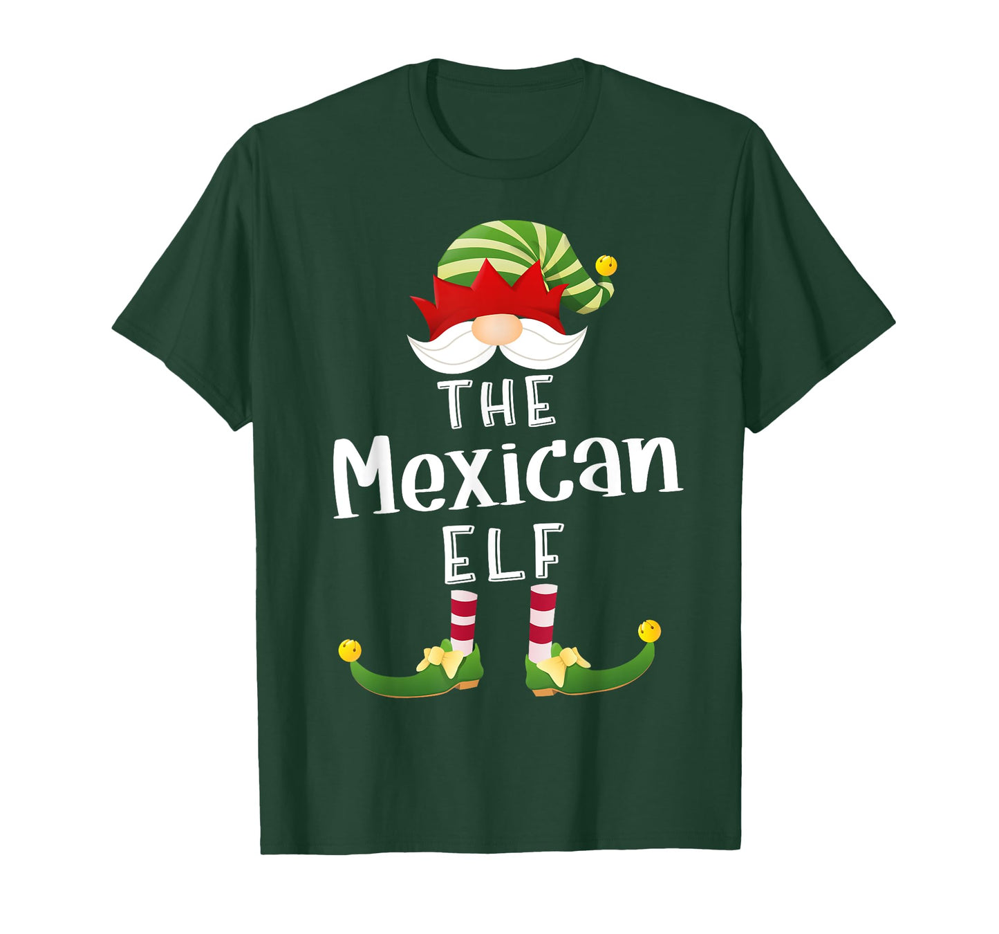 Mexican Elf Group Christmas Funny Pajama Party T-Shirt