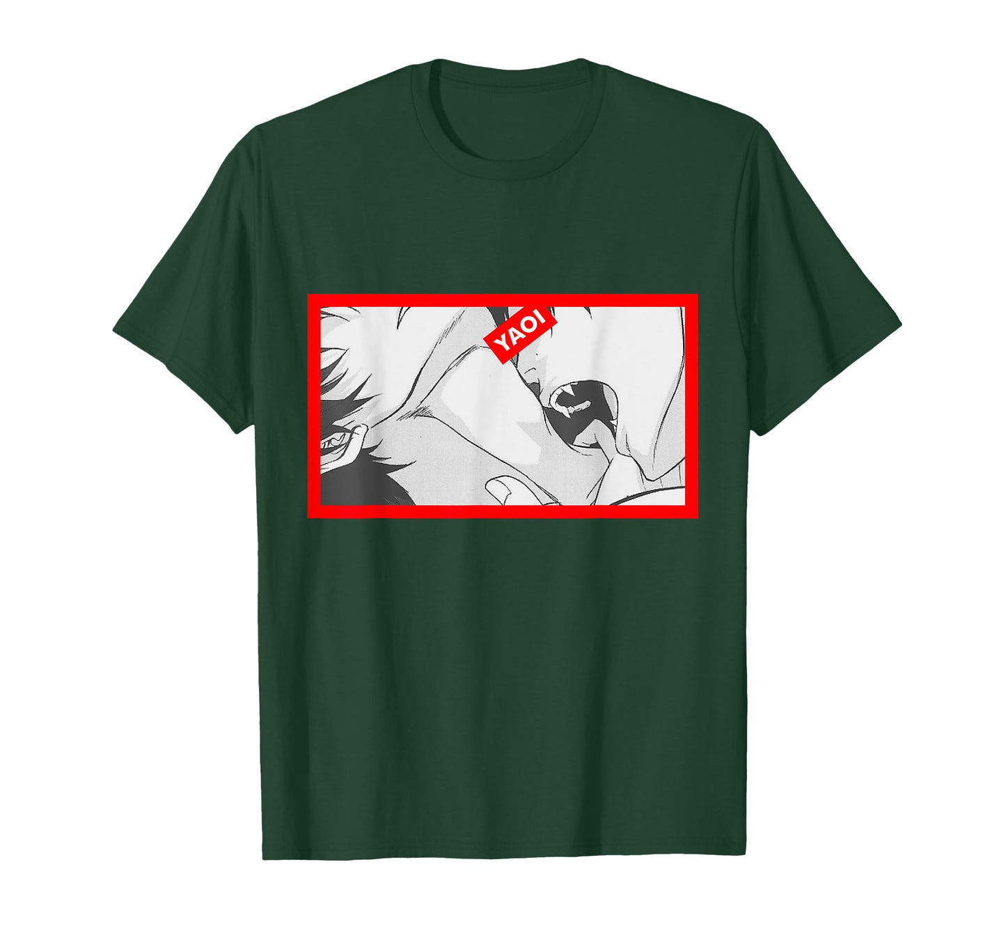 Kinky Bite Me Kiss Me Naughty Boys Dirty Ahegao LGBT Tshirt T-Shirt