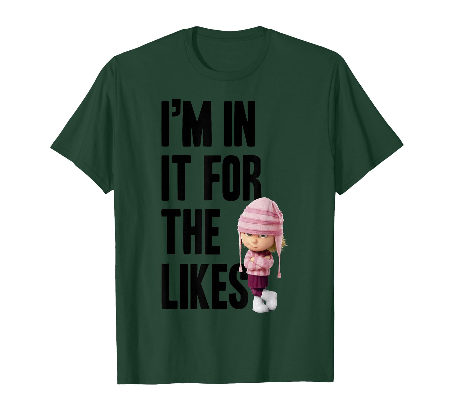Despicable Me Minions Edith For The Likes Graphic T-Shirt T-Shirt