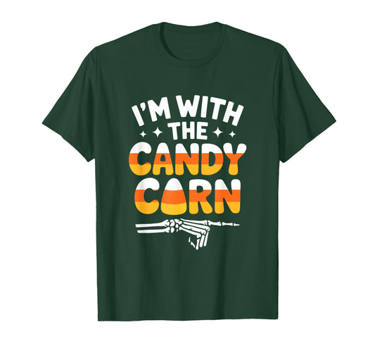 I'm with The Candy Corn Adult Men Women Boys Girls Costume T-Shirt
