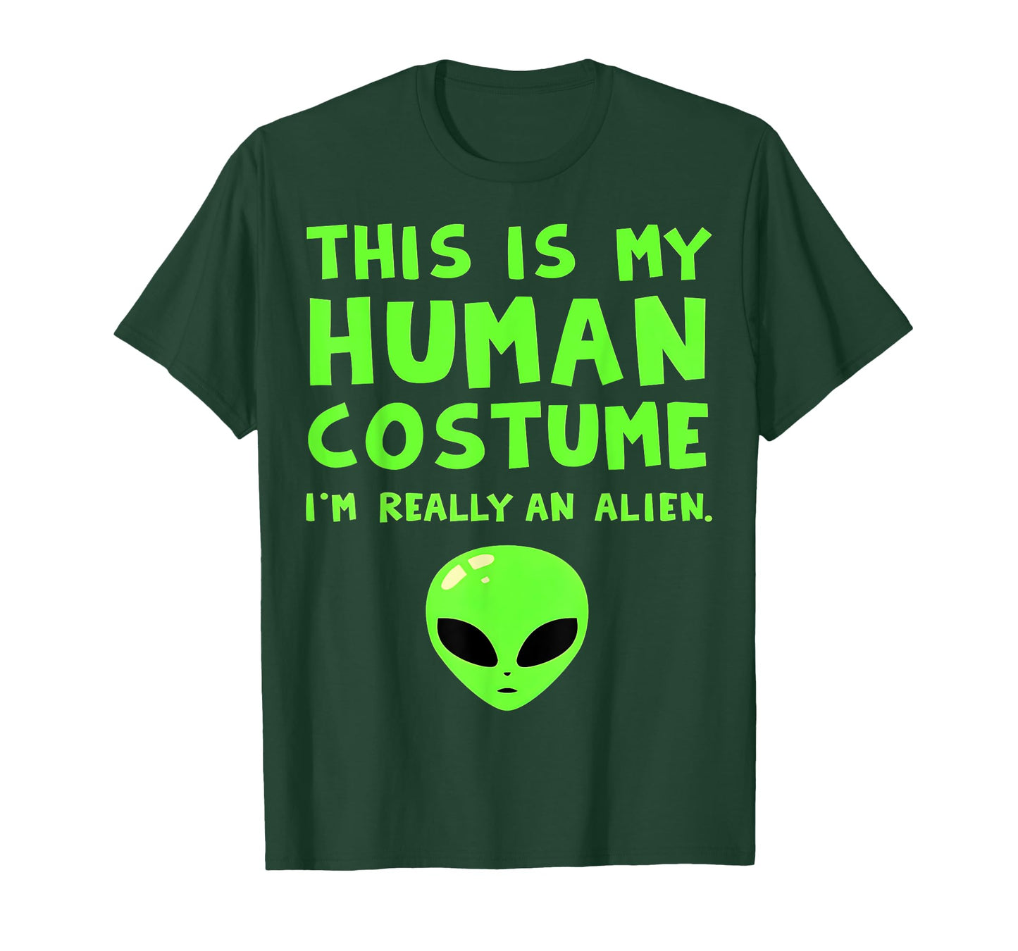 Funny Alien Human Costume T-Shirt