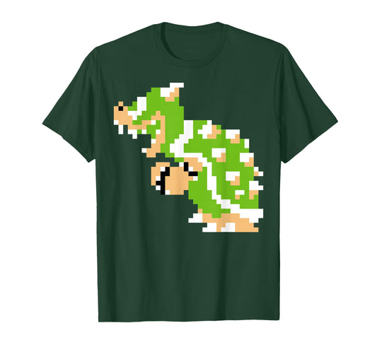 Nintendo Super Mario Bowser 8-Bit Retro Graphic T-Shirt T-Shirt