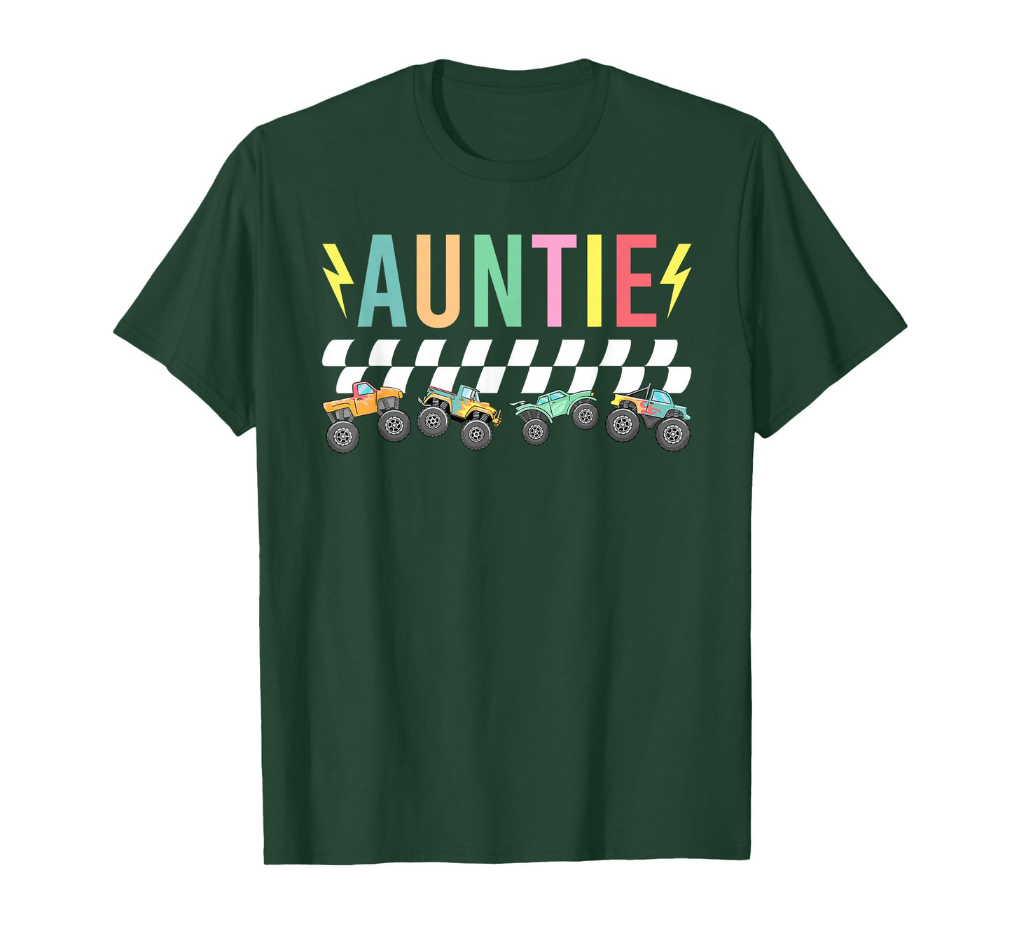 Auntie Monster Truck Aunt Monster Truck Auntie T-Shirt