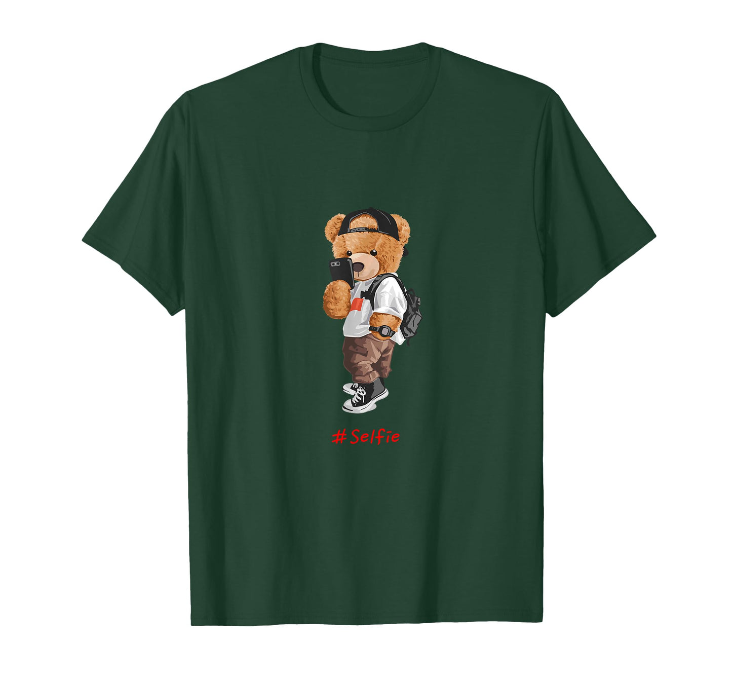 Men's Women's Kids Teddy Bear Graphic Cool Designs Funny T-Shirt Small