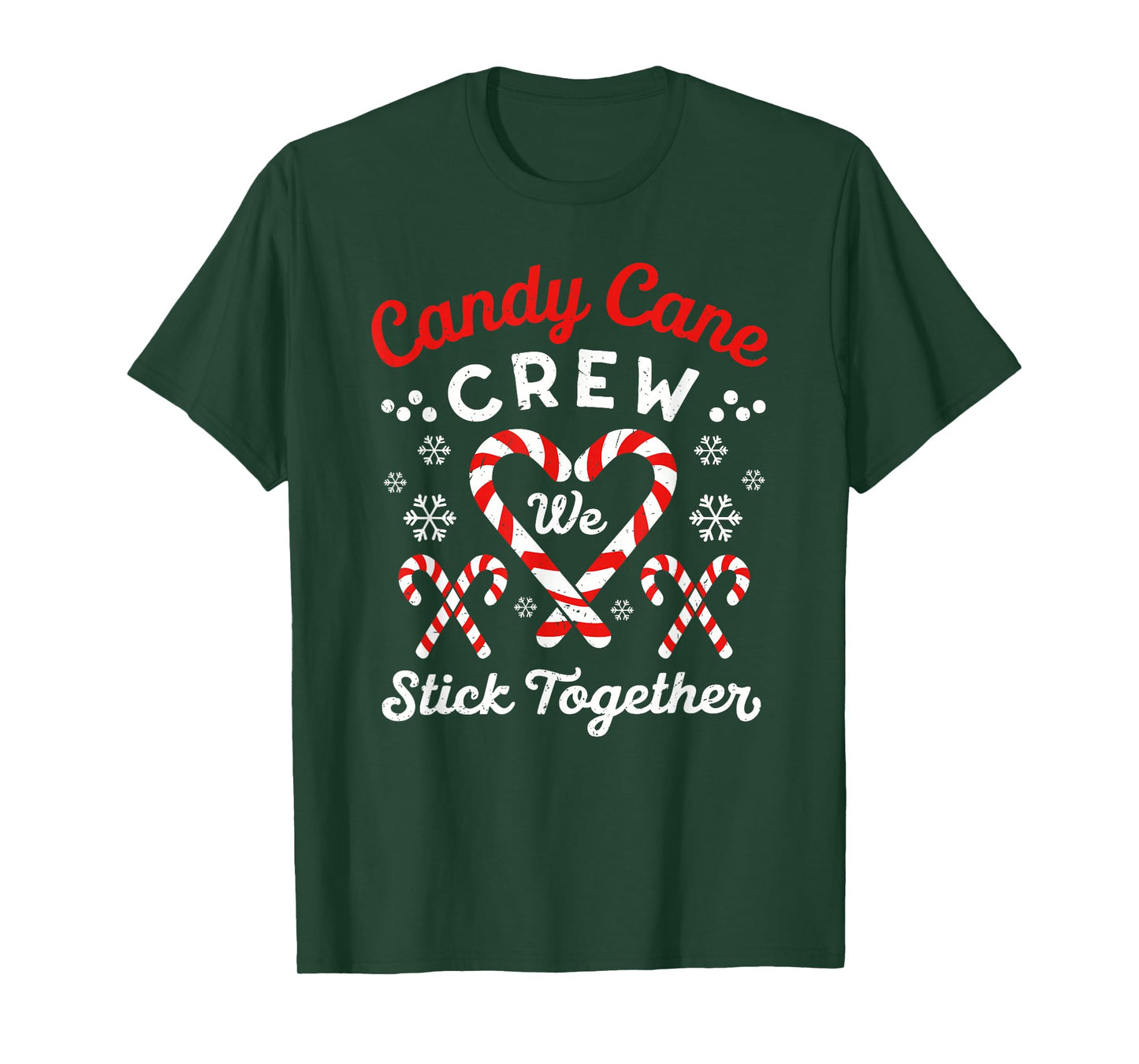 Christmas Candy Cane Heart Holiday Family Matching Pajama PJ T-Shirt