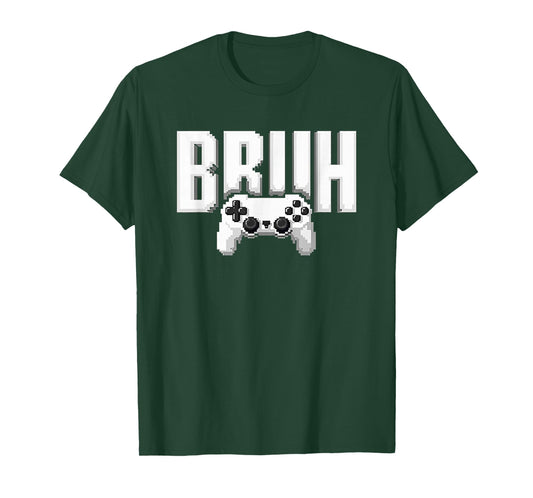 Video Gamer funny BRUH game controller for kids Men youth T-Shirt