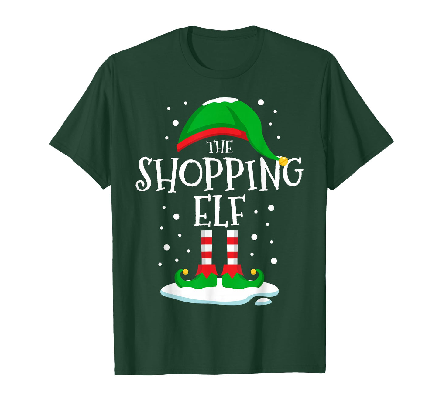 The Shopping Elf Christmas Family Matching Xmas Group Funny T-Shirt
