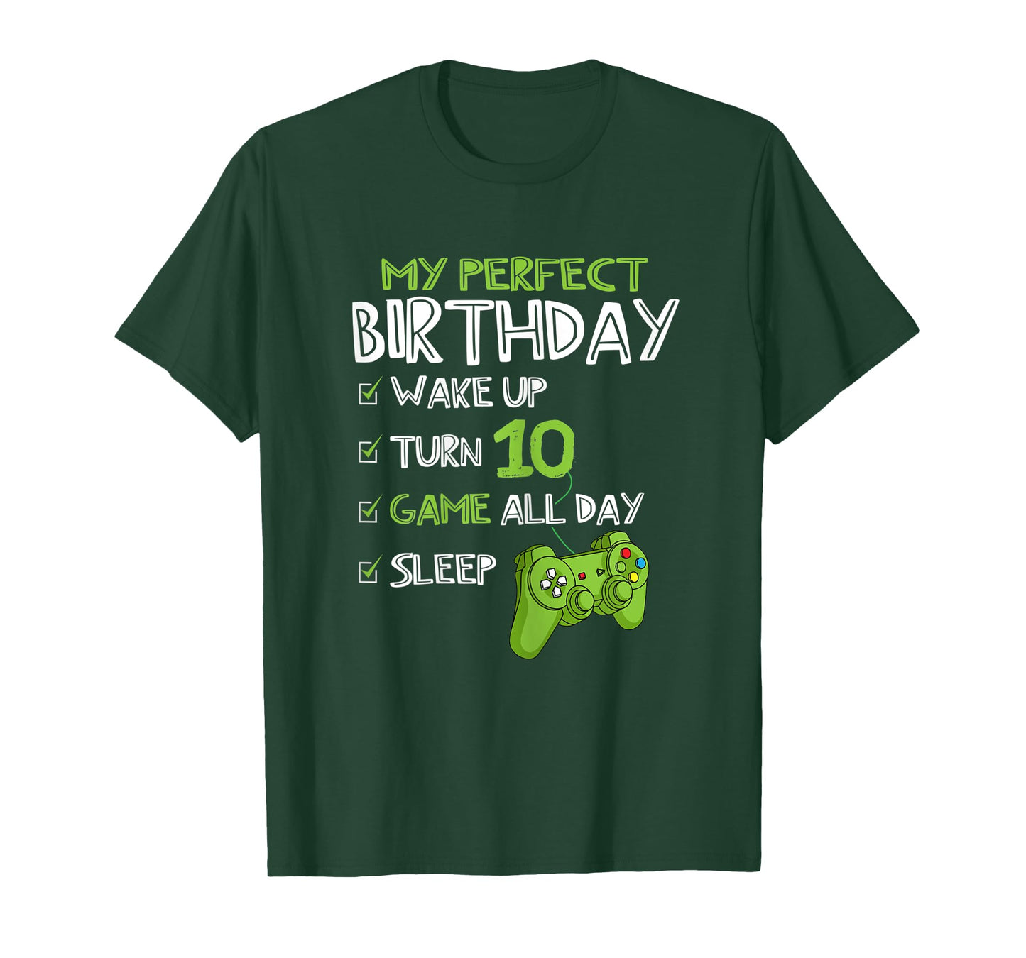 10th Birthday Gaming 10 Years Old Perfect Gamer Gift Boys T-Shirt