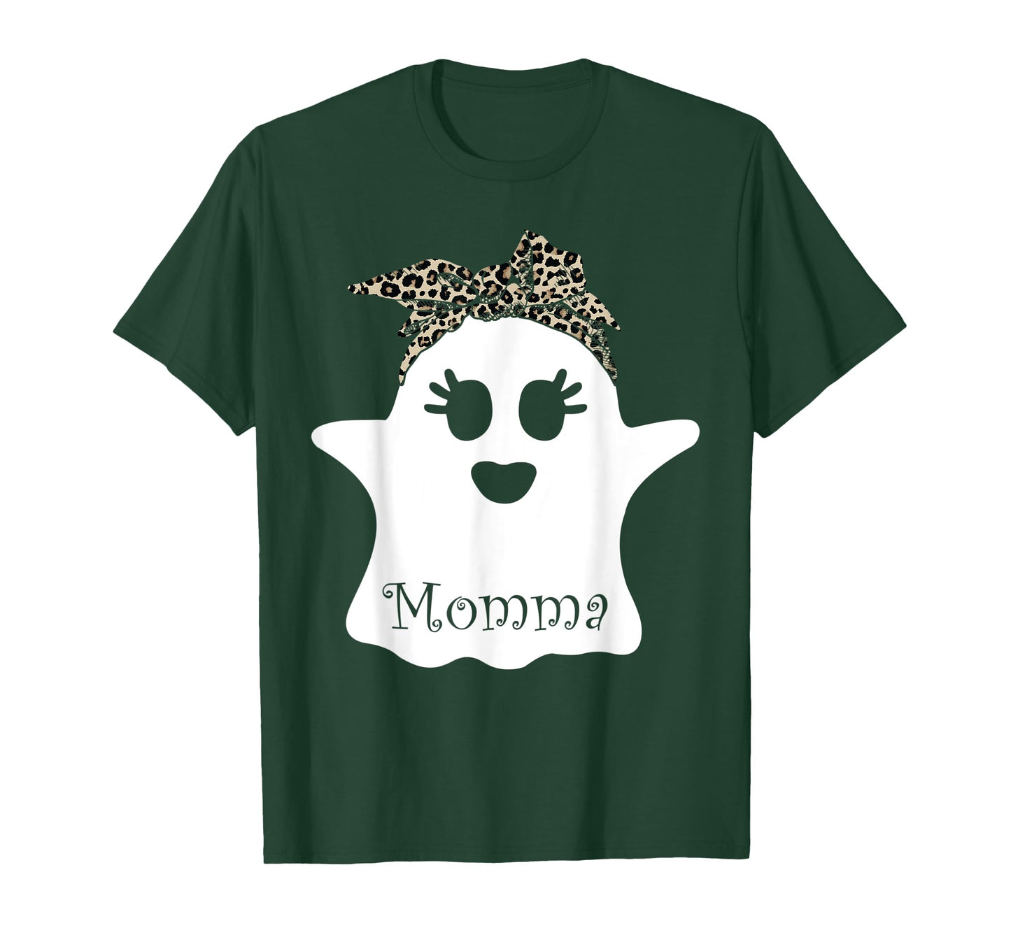 mb Spooky Momma Ghost Bandana Boo Halloween Family Matching T-Shirt