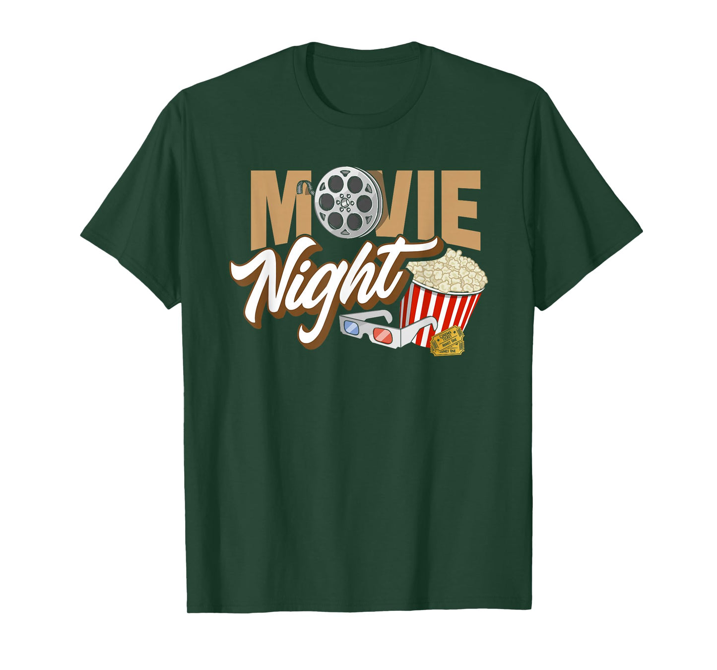 Movie Night - Popcorn Movies Cinema Family T-Shirt