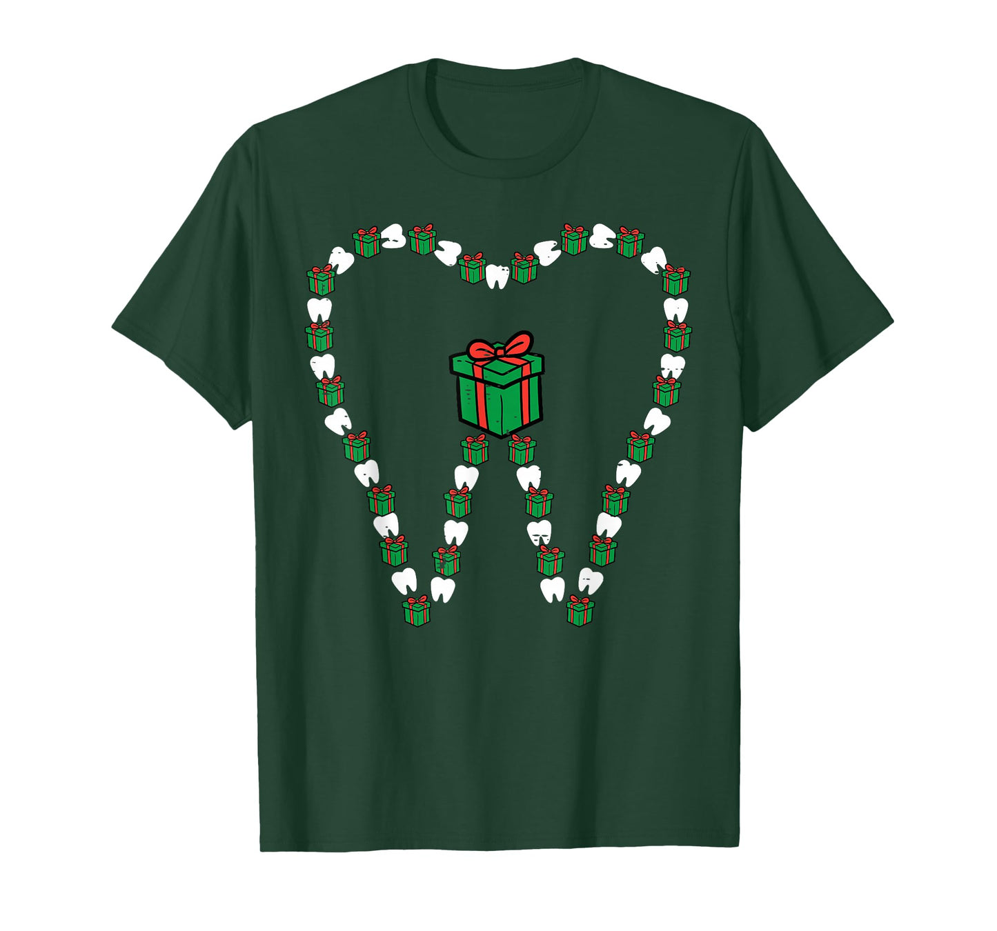 Christmas Tooth Cute Xmas Teeth Dental Hygiene Dentist Women T-Shirt