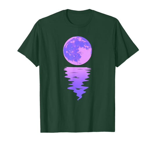 Vaporwave Aesthetic Purple Moon Pastel Moonlight Graphic T-Shirt