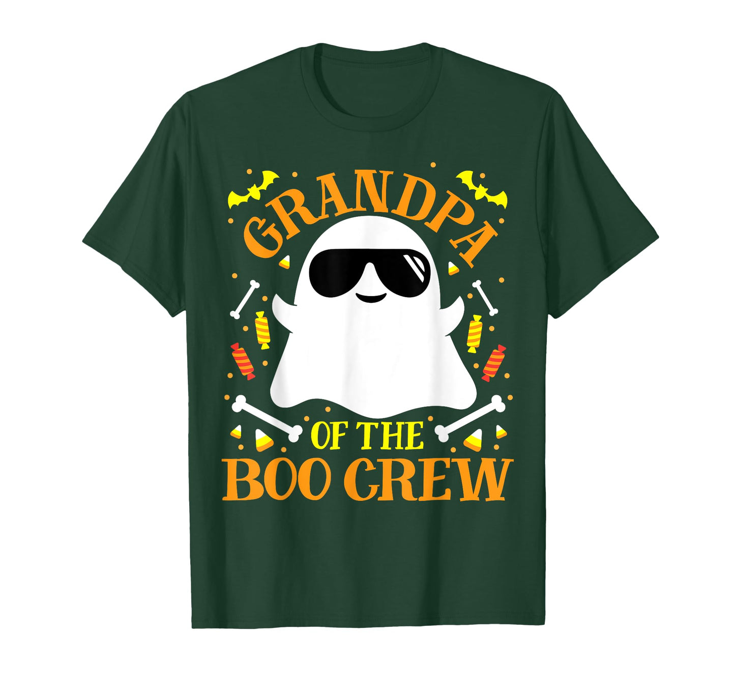 Grandpa Boo Crew Ghost Matching Family Set Dad Halloween T-Shirt
