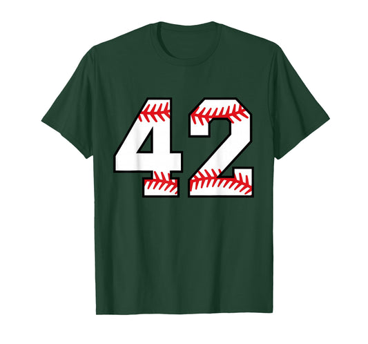 Baseball Softball Number #42 T-Shirt