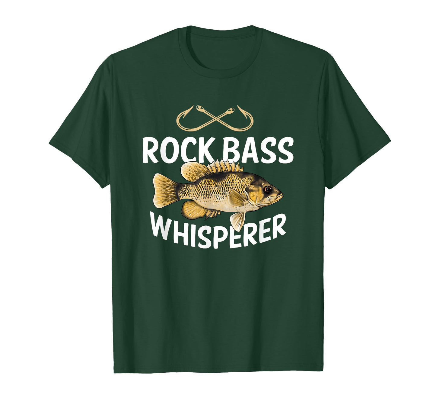 Funny Rock Bass Fishing Freshwater Fish Graphic T-Shirt