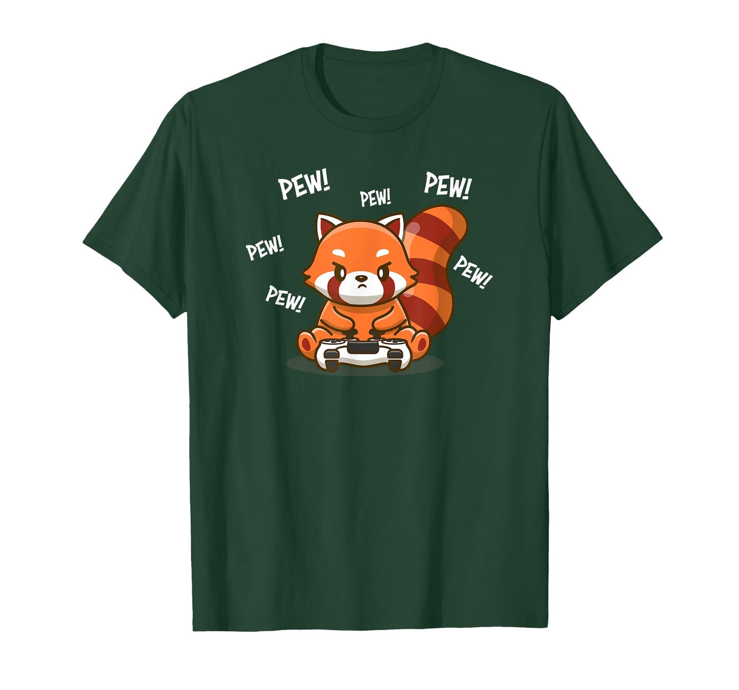 Cute Kawaii Video Gamer Red Panda Lover T-Shirt