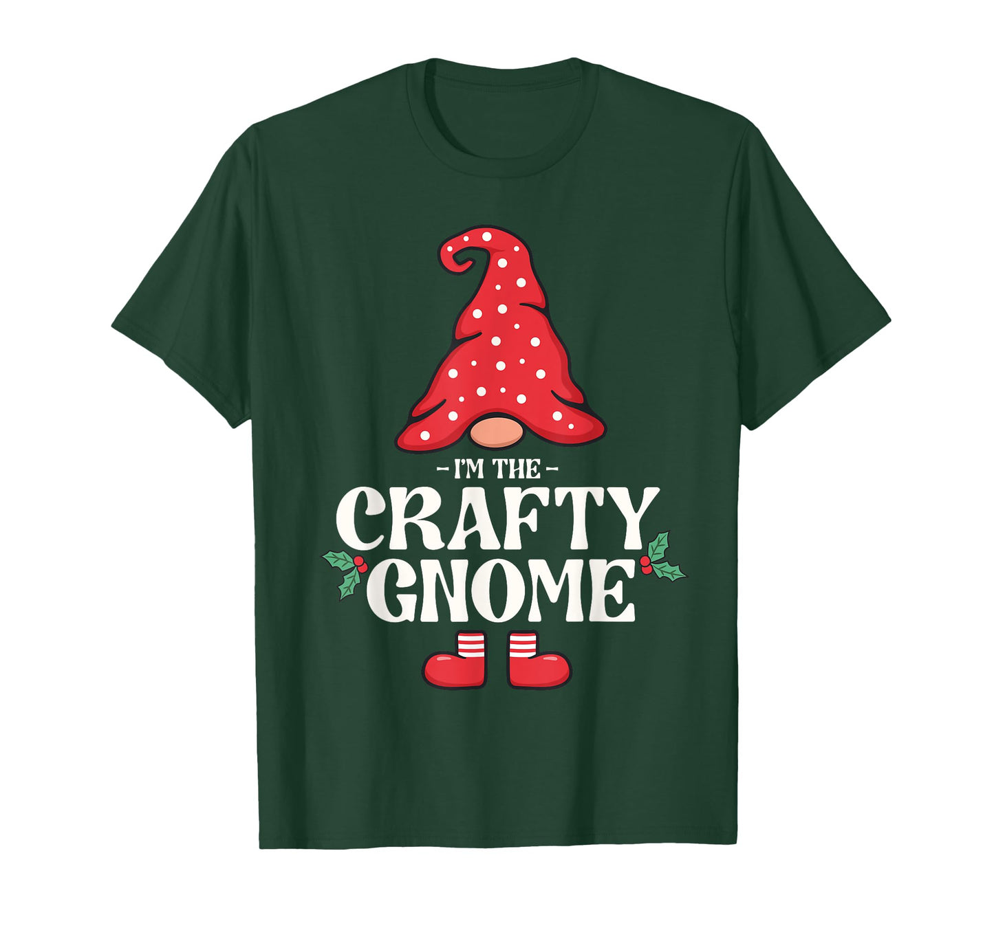 The Crafty Gnome Funny Family Matching Group Christmas T-Shirt
