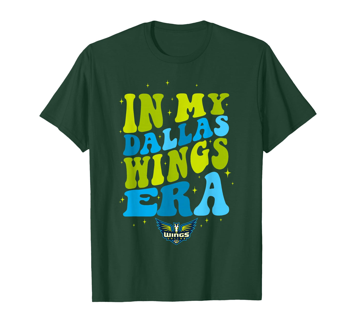 WNBA In My Dallas Wings Era Retro Wave Logo T-Shirt