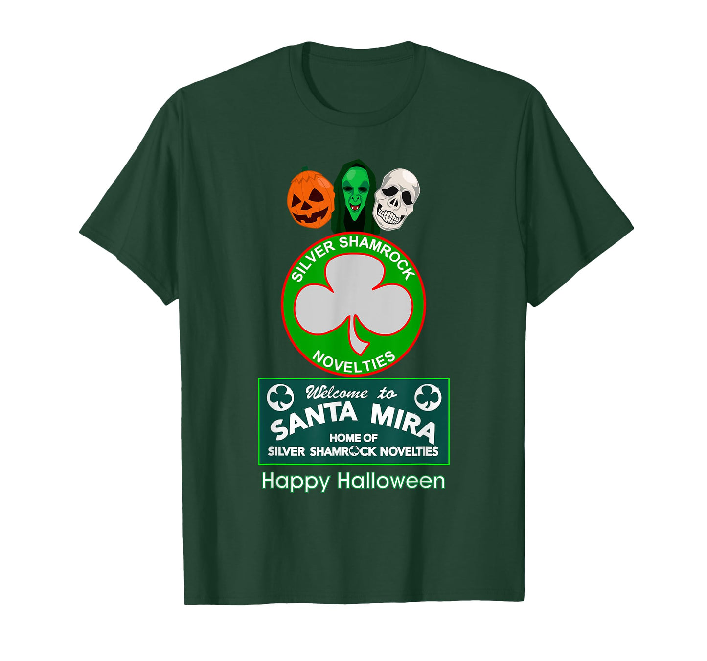 Halloween III - Silver Shamrock and Santa Mira T-Shirt