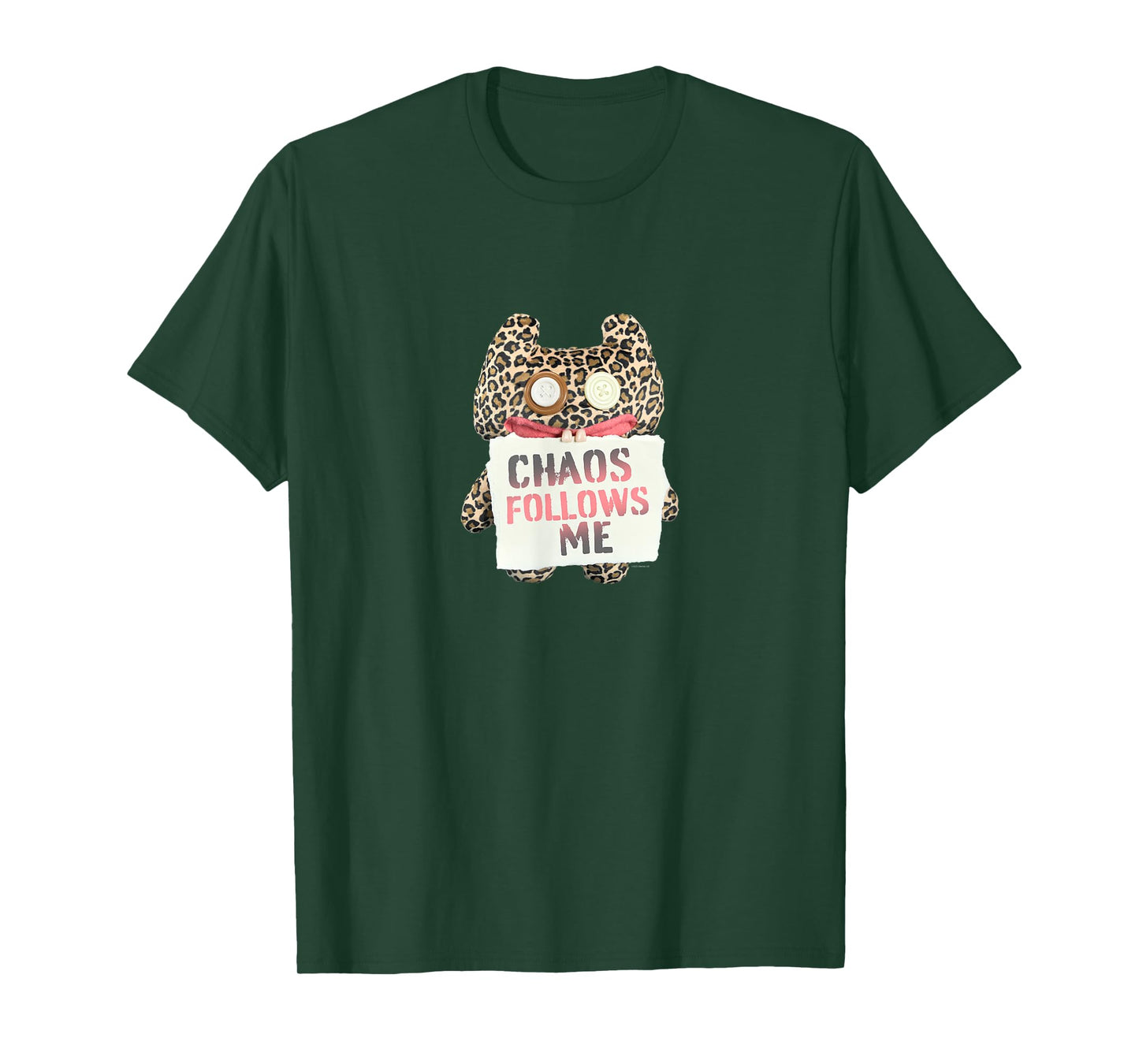 Fuggler Chaos Follows Me Animal Print Monster T-Shirt