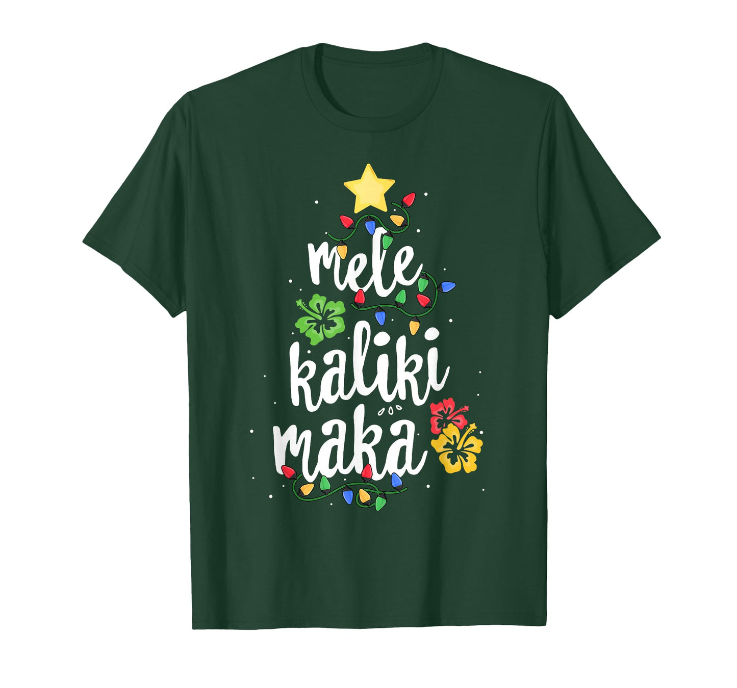 Mele Kalikimaka For Women Hawaiian Hawaii Christmas T-Shirt