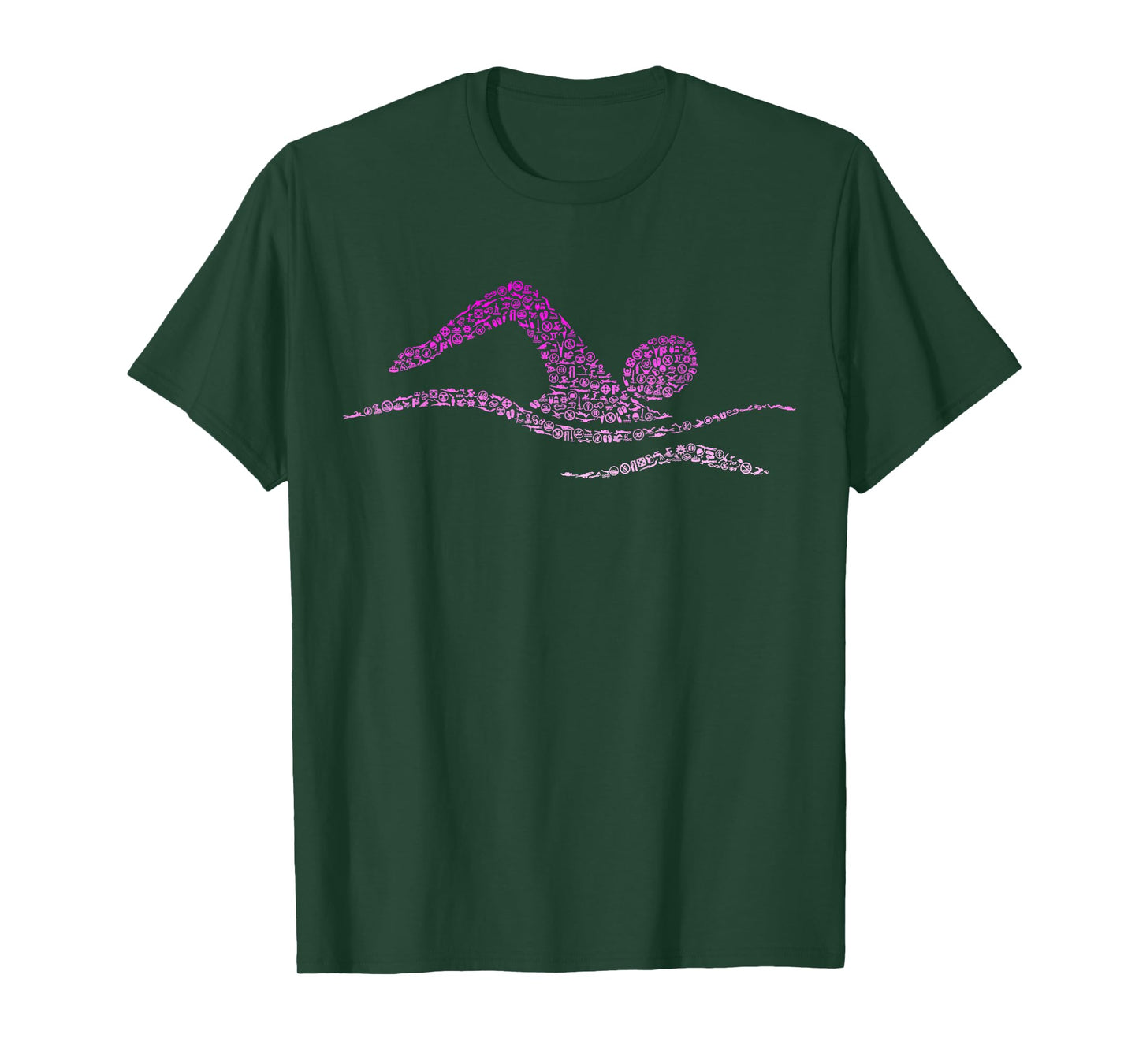 Silhouette Icon Swimmer Shirt | Girls Swimming T-Shirt