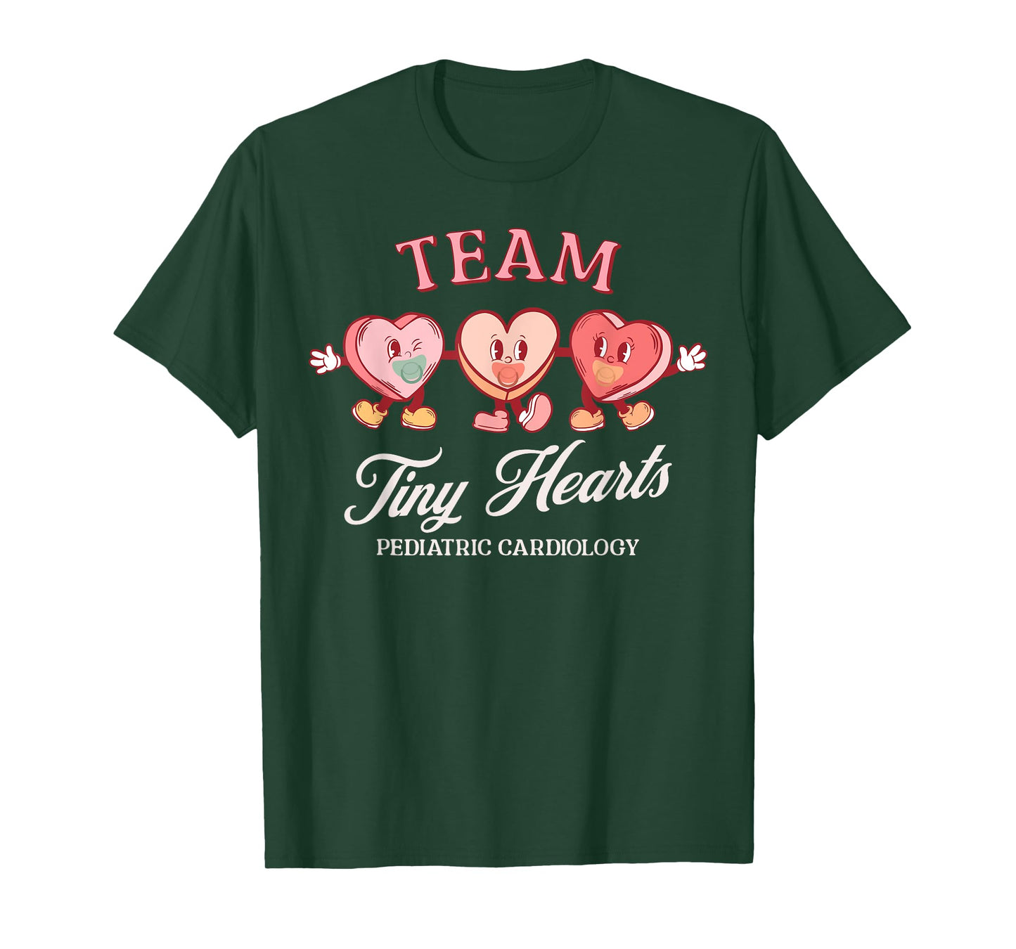 Team Tiny Heart Pediatric Cardiology Candy Heart Valentines T-Shirt