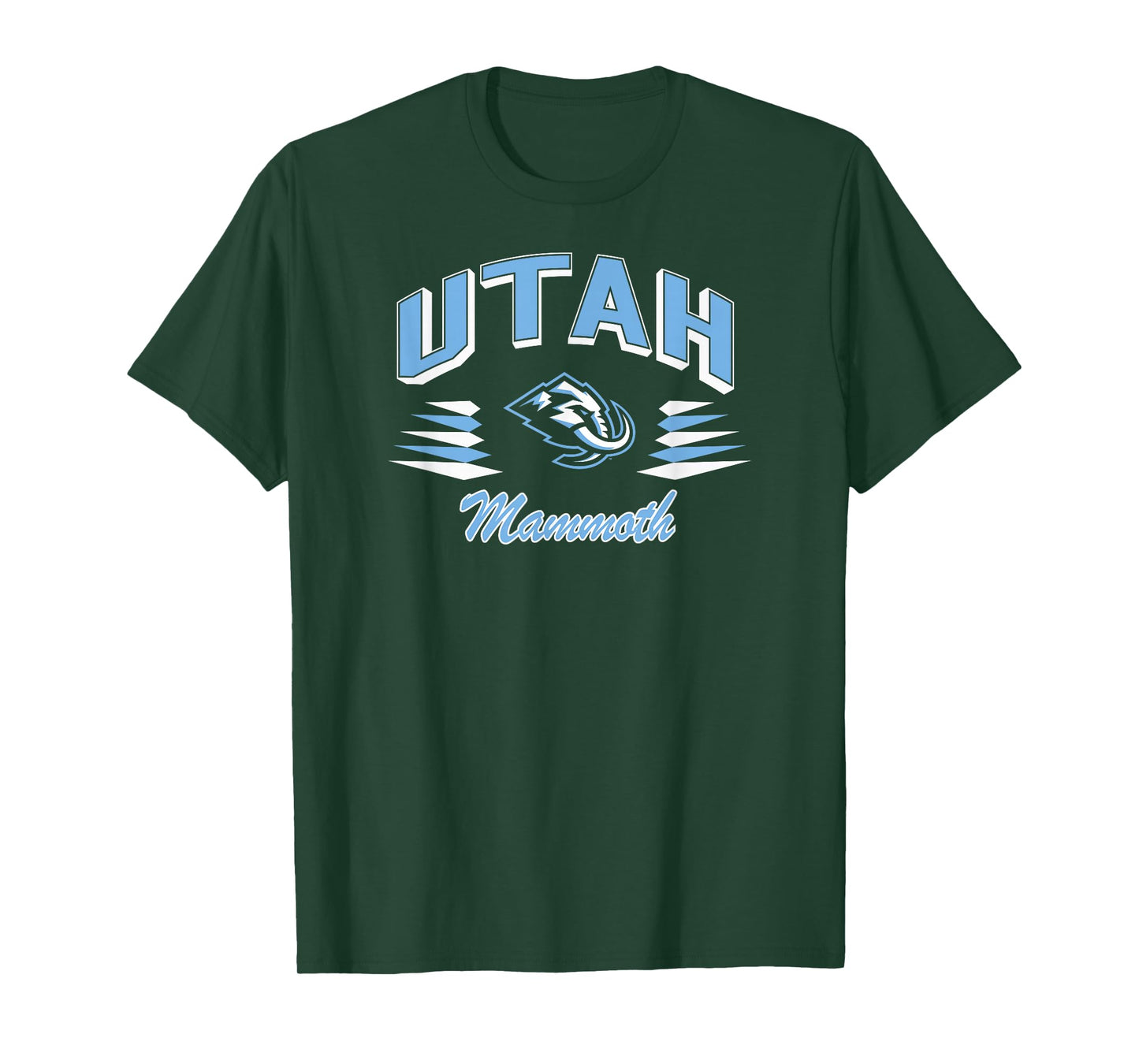 Utah Mammoth Retro Diamond Black Officially Licensed T-Shirt