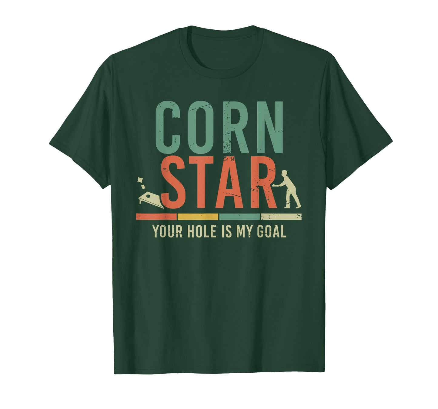 Cool Cornhole Art Men Women Corn Hole Bag Toss Tournament T-Shirt