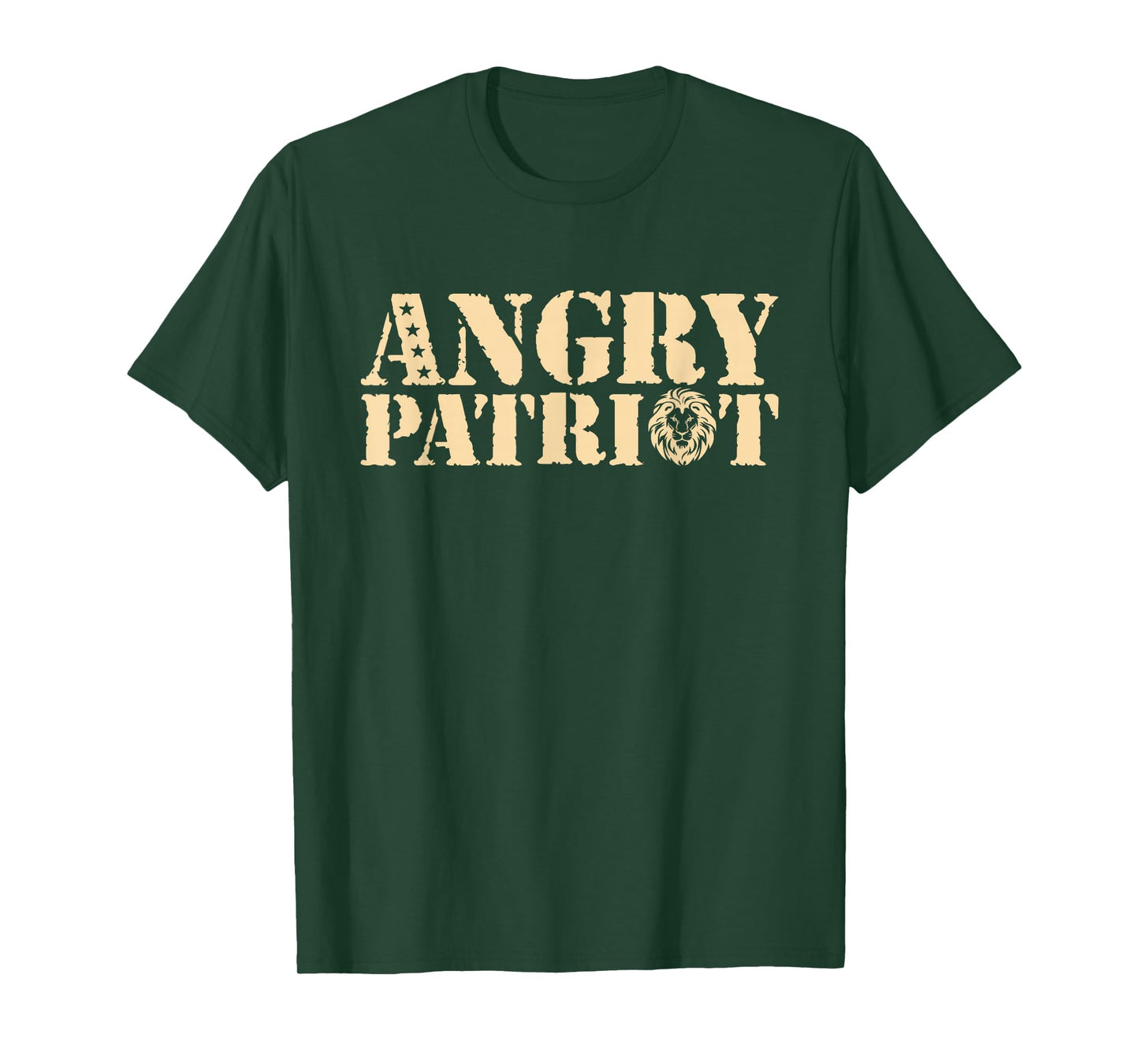 Angry Patriot American Flag US Patriot Design T-Shirt