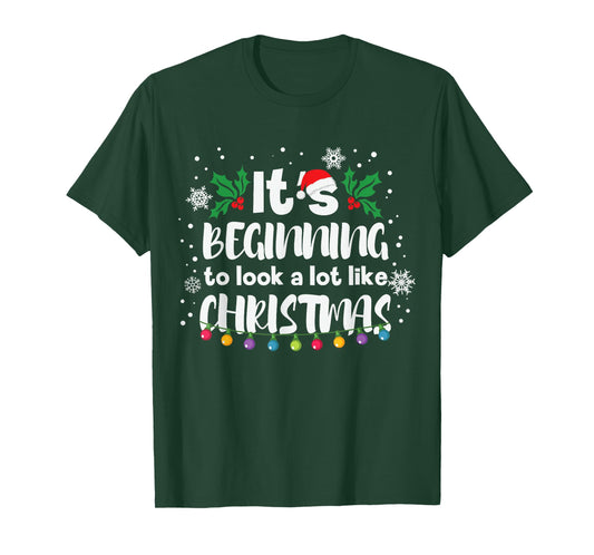 Its Beginning To Look A Lot Like This Christmas Funny Gift T-Shirt