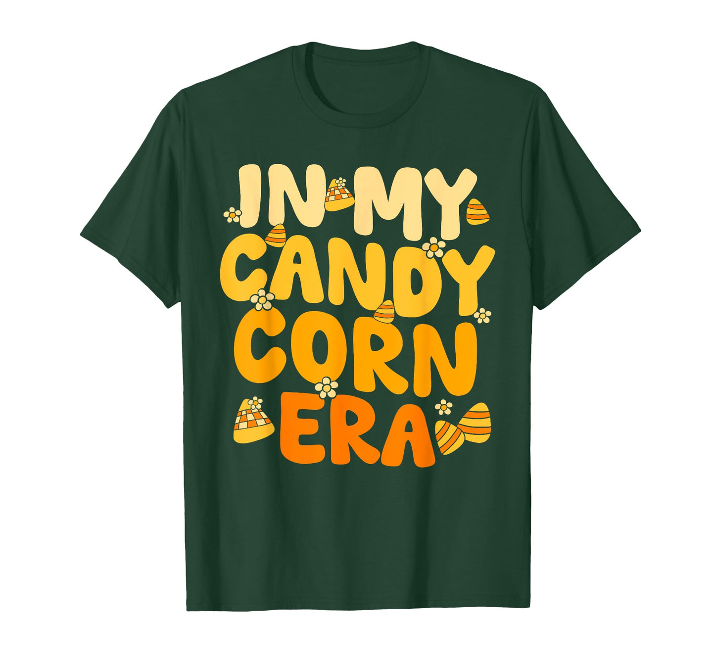 Retro Candy Corn Autumn Fall in My Candy Corn Era Men Women T-Shirt